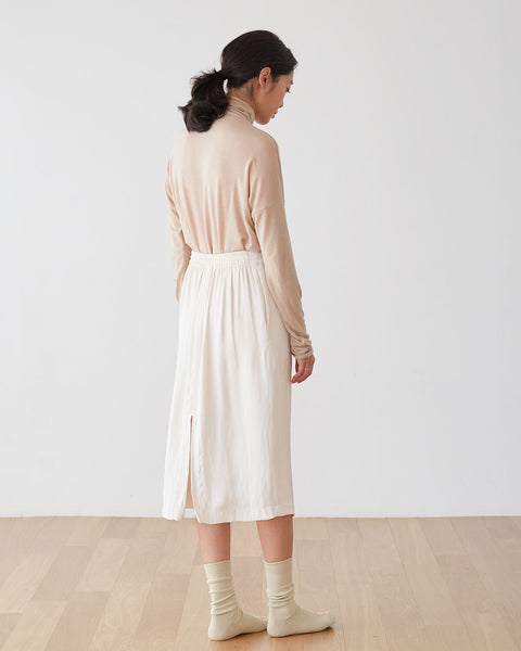 [REDTAG] Classic H-Line Skirt / Light Beige