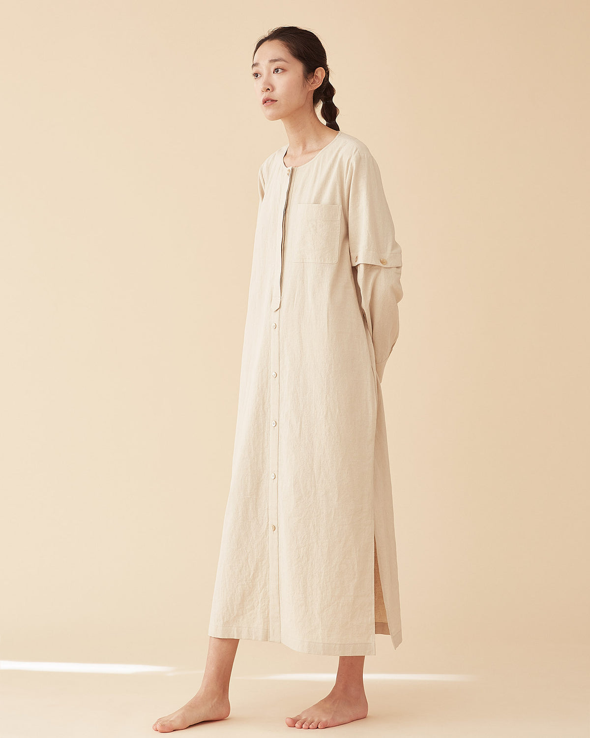 Two way longerline dress / Linen
