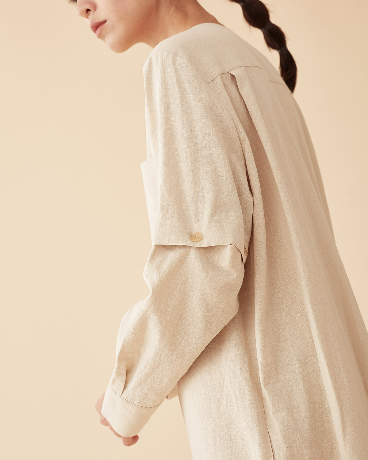 Two way longerline dress / Linen