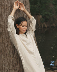 Two way longerline dress / Linen