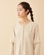Two way longerline dress / Linen