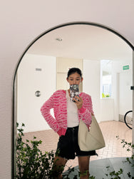 [Milla's Market]Comme des Garçons Girl Pink Ruched Cardigan