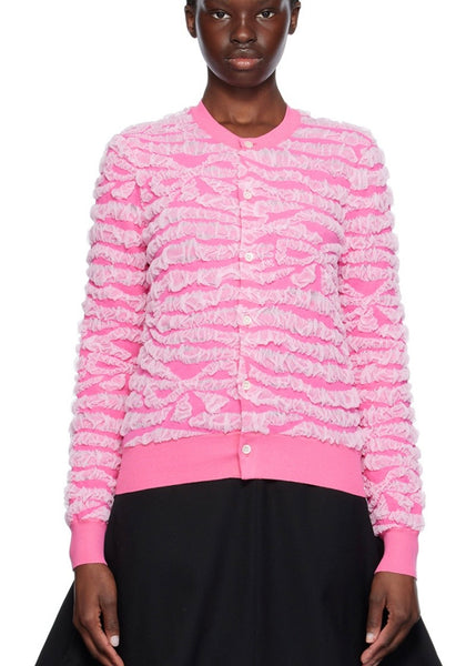 [Milla's Market]Comme des Garçons Girl Pink Ruched Cardigan