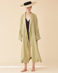 George Shawl Collar Robe / Green Tea