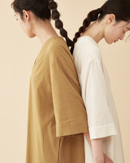 Kimono Line Sleepwear Dress / Olive Green