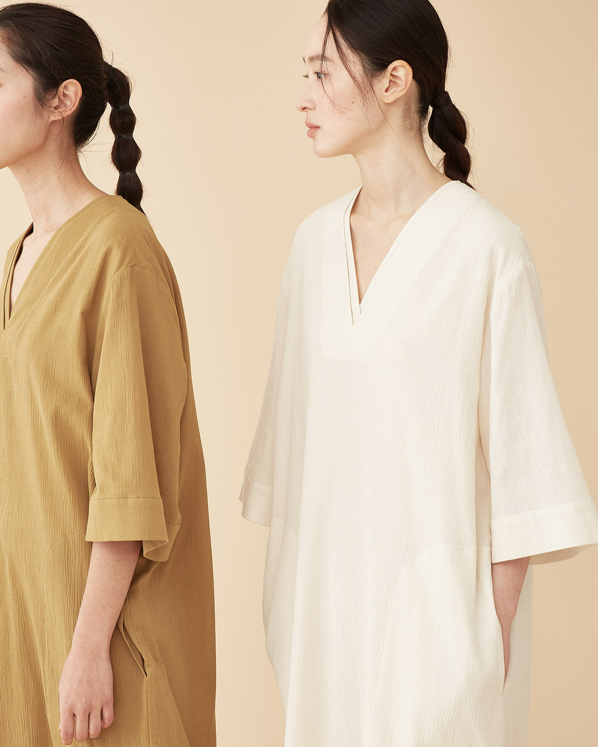 Kimono Line Sleepwear Dress / Olive Green