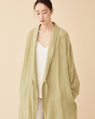 George Shawl Collar Robe / Green Tea