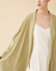 George Shawl Collar Robe / Green Tea