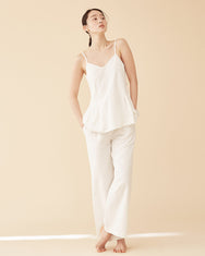 Buttoned Wide Pants
