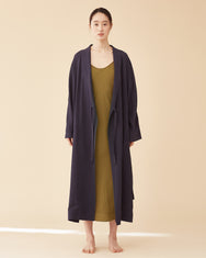 George Shawl Collar Robe / Navy