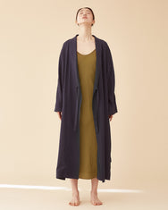 George Shawl Collar Robe / Navy