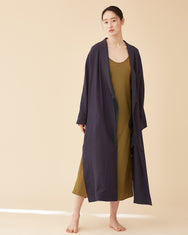 George Shawl Collar Robe / Navy