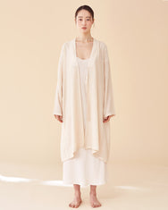 Pale Peach Multi-strap Robe / Long
