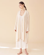 Pale Peach Multi-strap Robe / Long