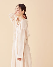 Pale Peach Multi-strap Robe / Long