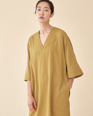 Kimono Line Sleepwear Dress / Olive Green