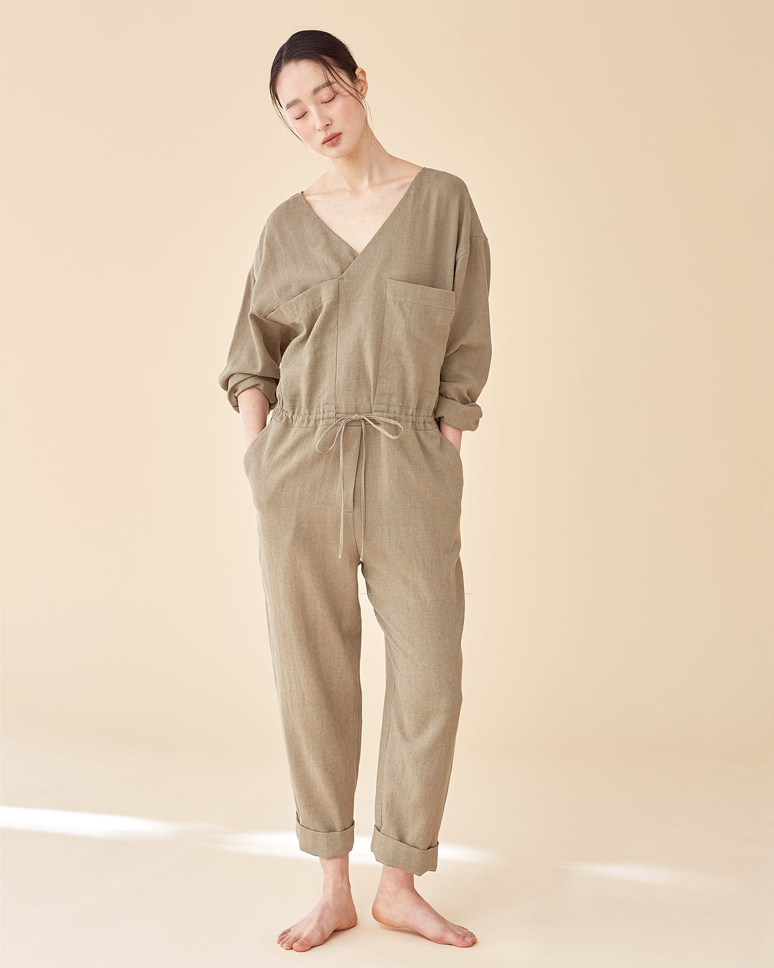 Black crane painter best sale jumpsuit