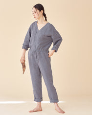 Wood Worker Jumpsuit / Premium linen