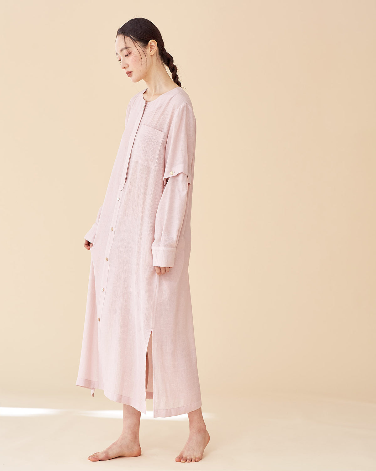 Two way longerline dress / Pleats