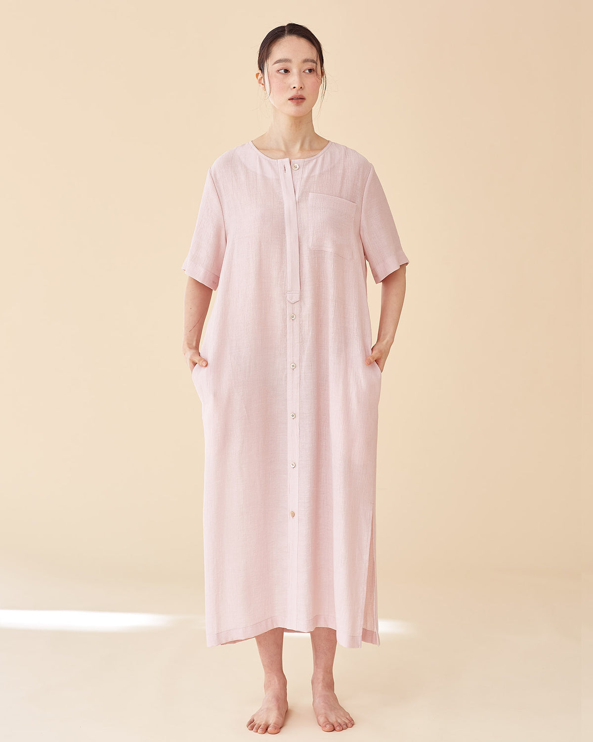 Two way longerline dress / Pleats
