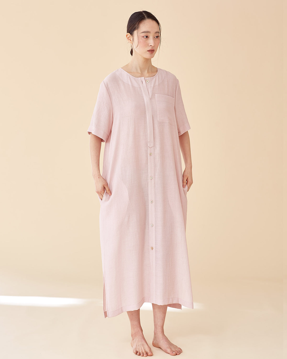 Two way longerline dress / Pleats