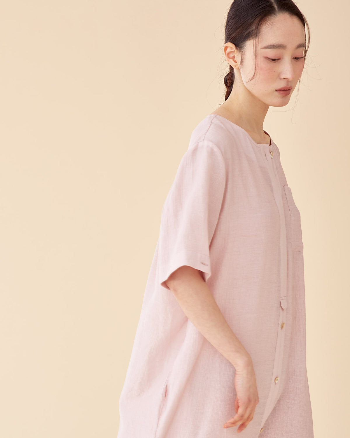 Two way longerline dress / Pleats