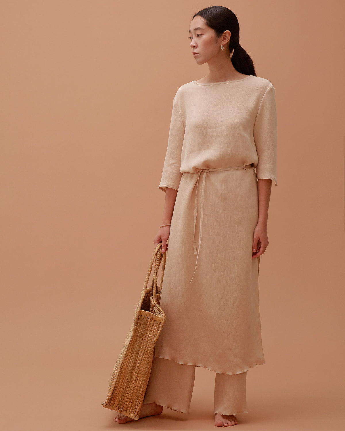Accordion Dress & Pants Set