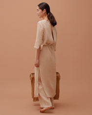 Accordion Dress & Pants Set