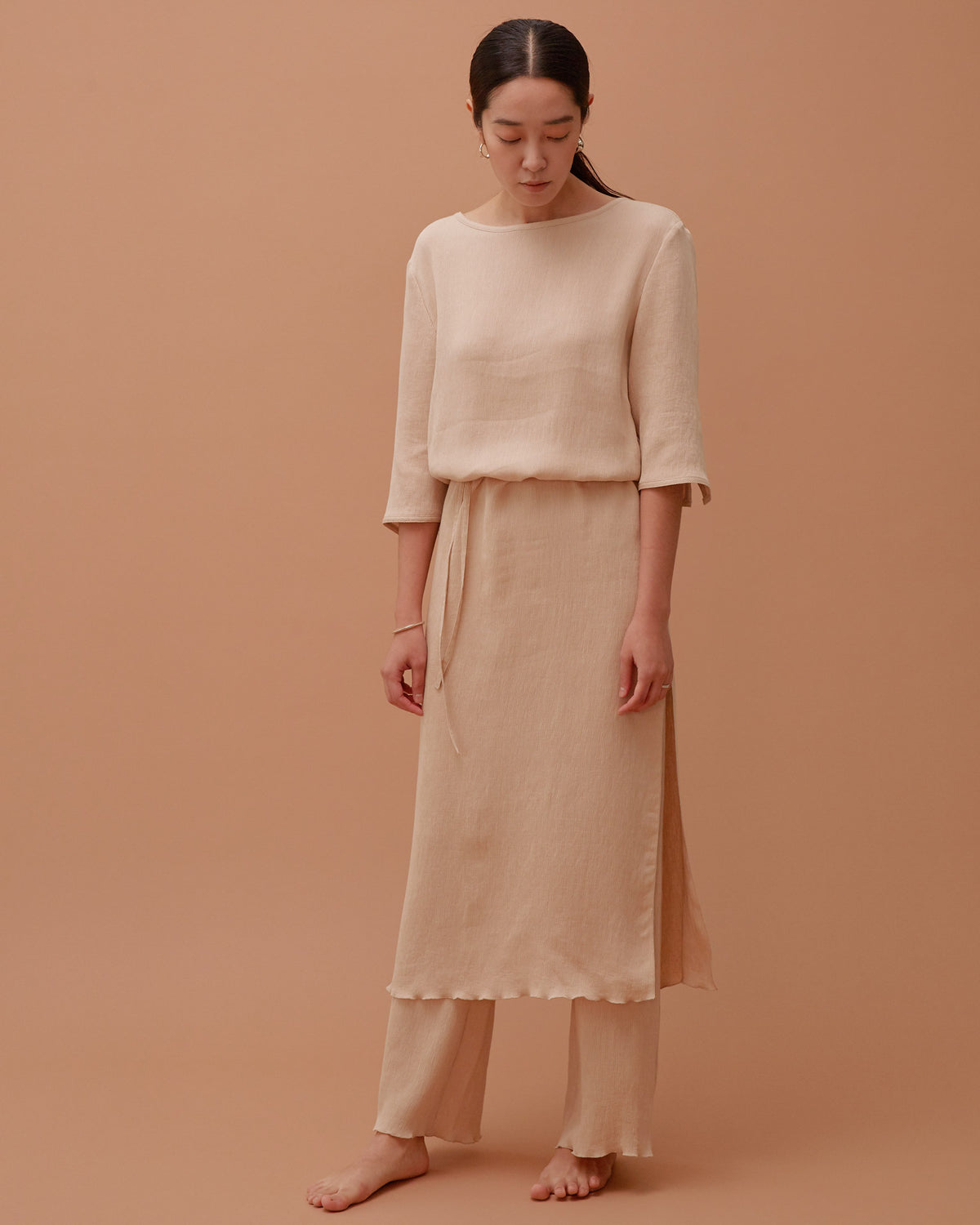 Accordion Dress & Pants Set