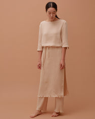 Accordion Dress & Pants Set