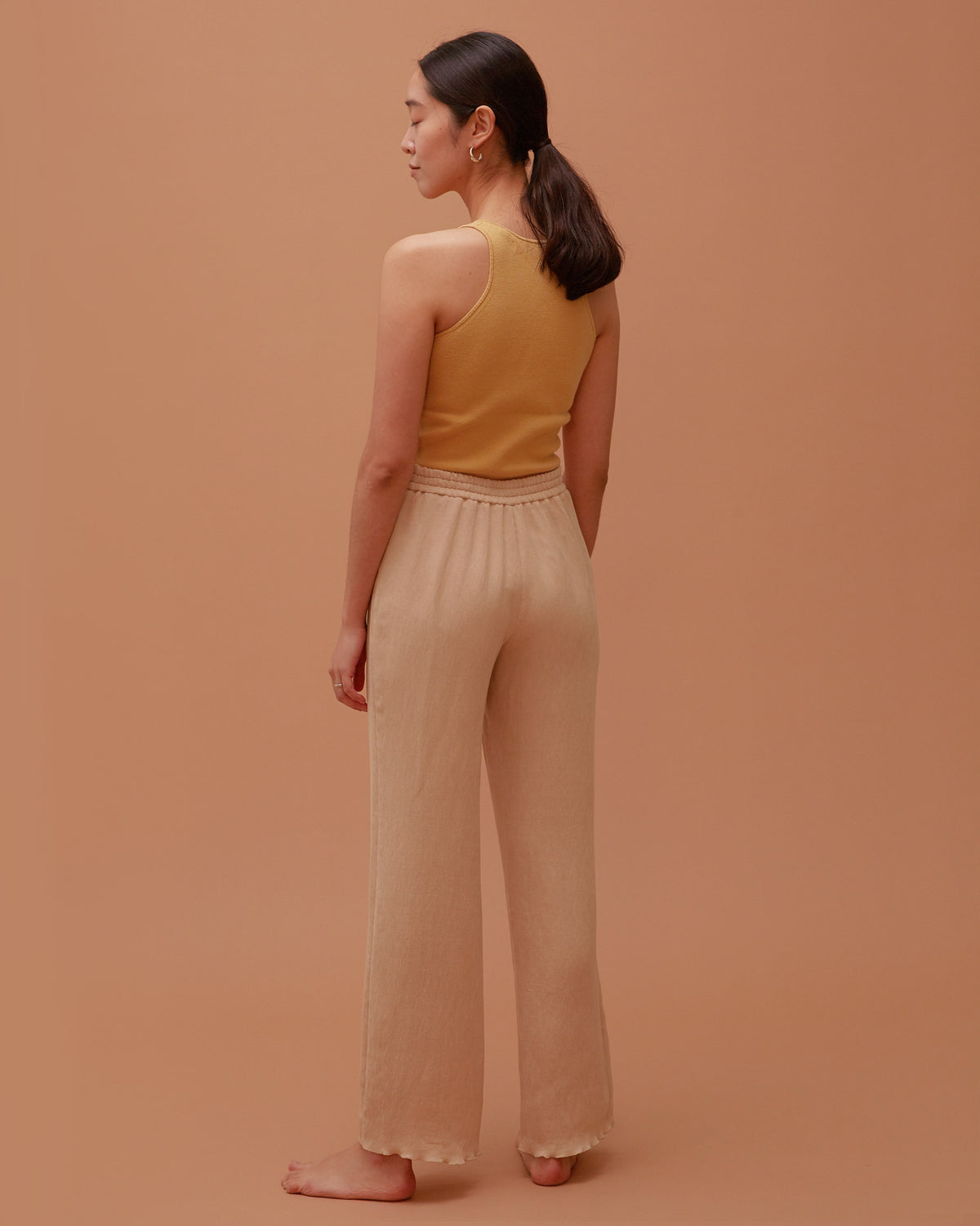 Accordion Pants / Sand Beige