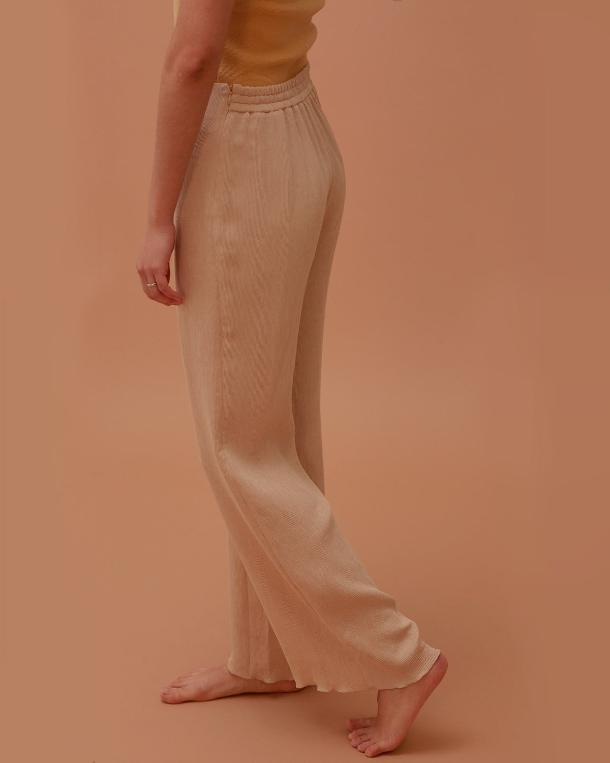 Accordion Pants / Sand Beige