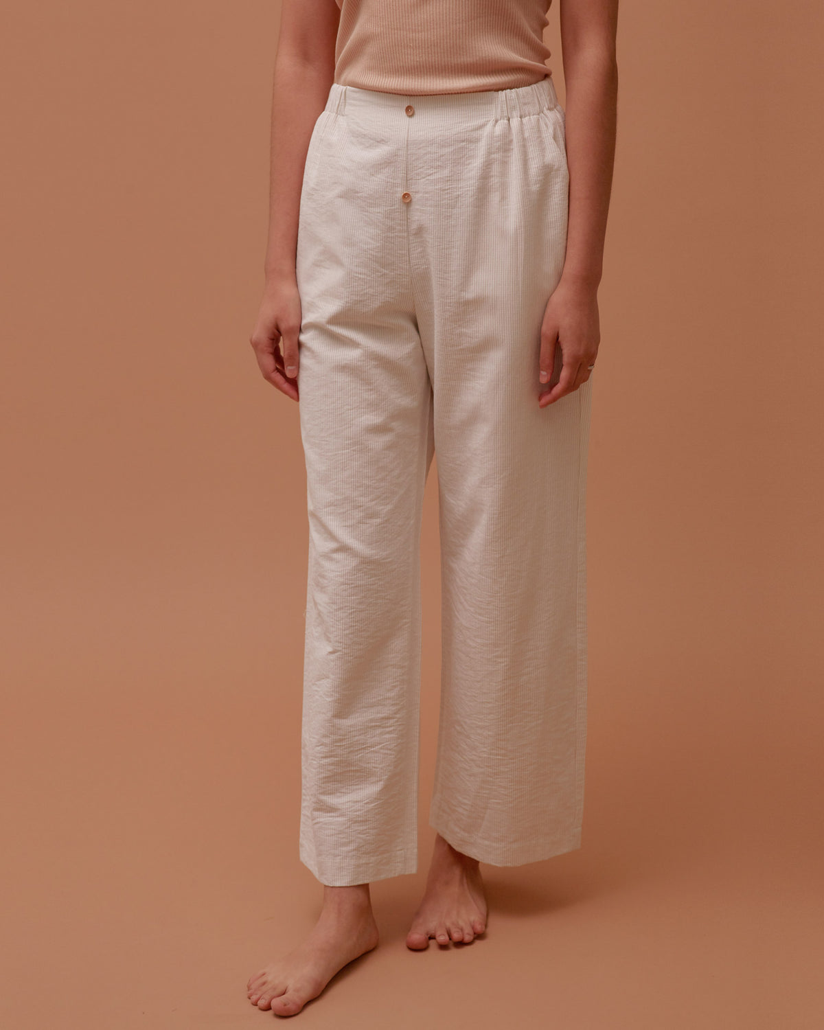 Buttoned Wide Pants