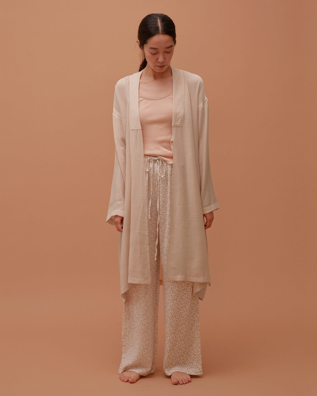 Floral Elastic Pants