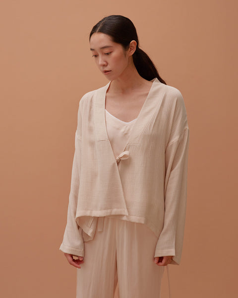 Pale Peach Multi-strap Robe / Short