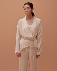 Pale Peach Multi-strap Robe / Short