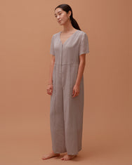 Ola Pleats Jumpsuit / Grey
