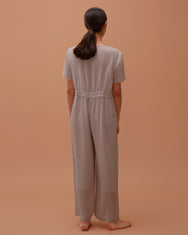 Ola Pleats Jumpsuit / Grey