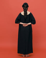 Emma balloon dress / Jet Balck
