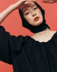 Emma balloon dress / Jet Balck