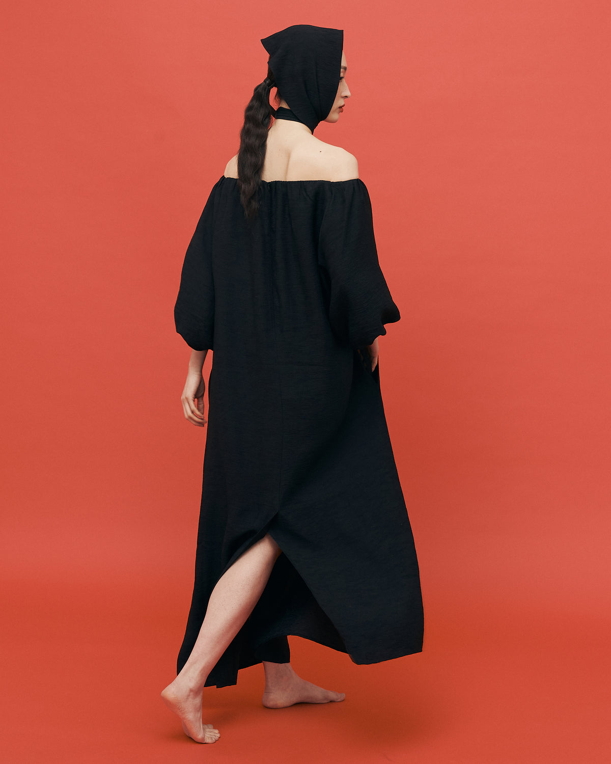 Emma balloon dress / Jet Balck