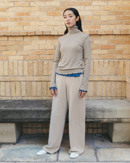 Lily rib turtleneck top / 3 colors