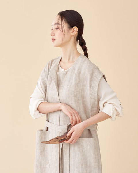 Black Walnut Robe / Premium Linen